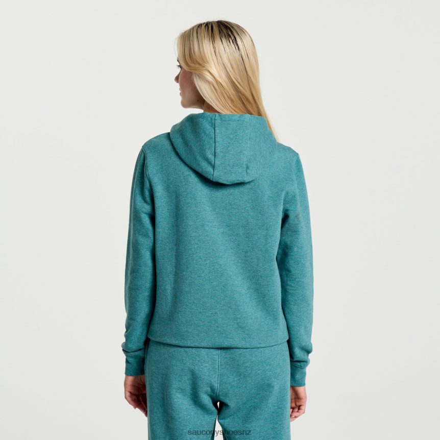 Saucony Rested Hoodie TX0L64798 North Atlantic Heather Graphic