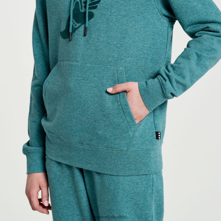 Saucony Rested Hoodie TX0L64798 North Atlantic Heather Graphic