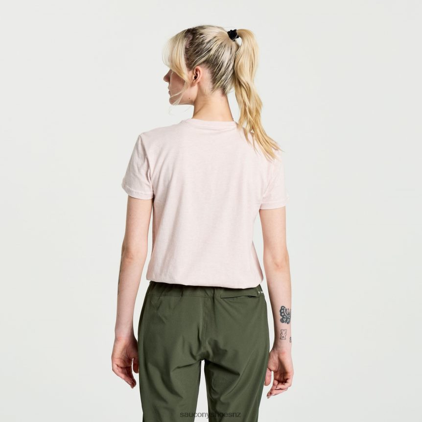 Saucony Rested T-Shirt TX0L64785 Sepia Rose Heather Graphic