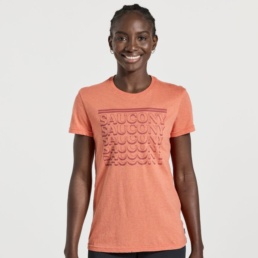Saucony Rested T-Shirt TX0L64786 Ember Heather