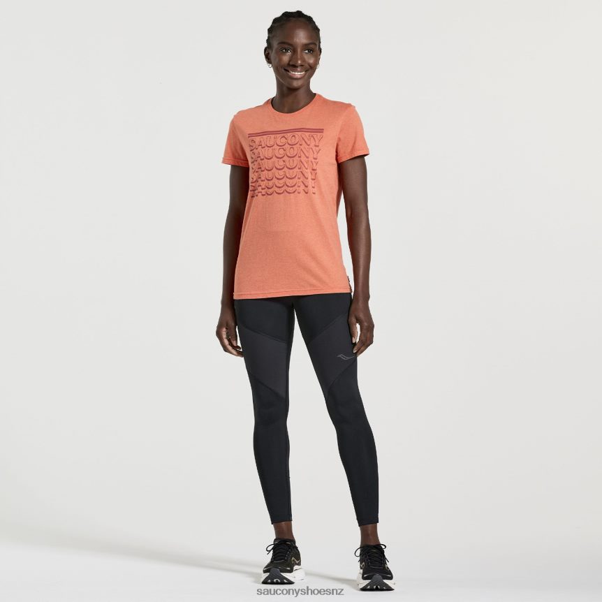 Saucony Rested T-Shirt TX0L64786 Ember Heather