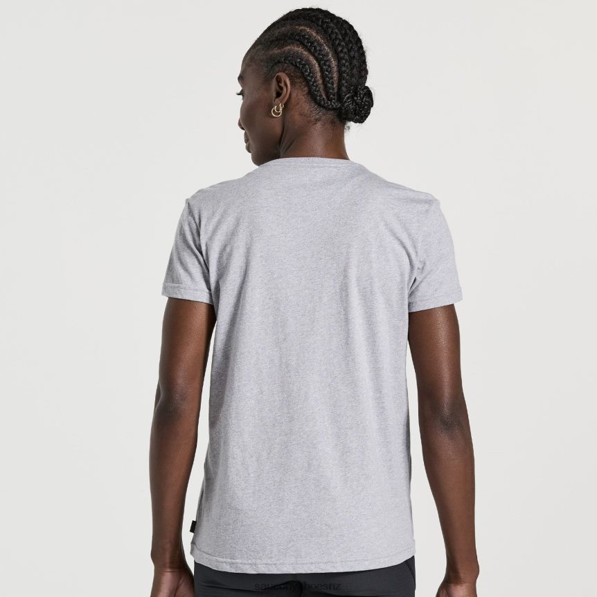 Saucony Rested T-Shirt TX0L64787 Light Grey Heather