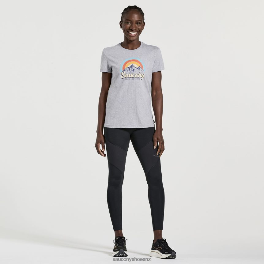 Saucony Rested T-Shirt TX0L64787 Light Grey Heather