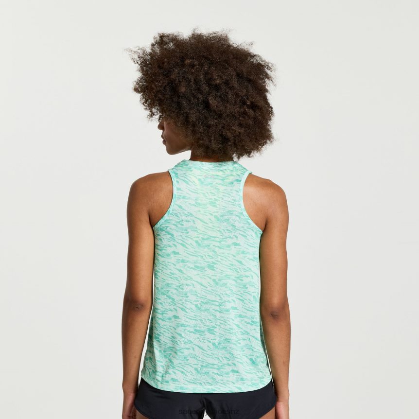 Saucony Stopwatch Graphic Singlet TX0L64759 Atmos Wave Print