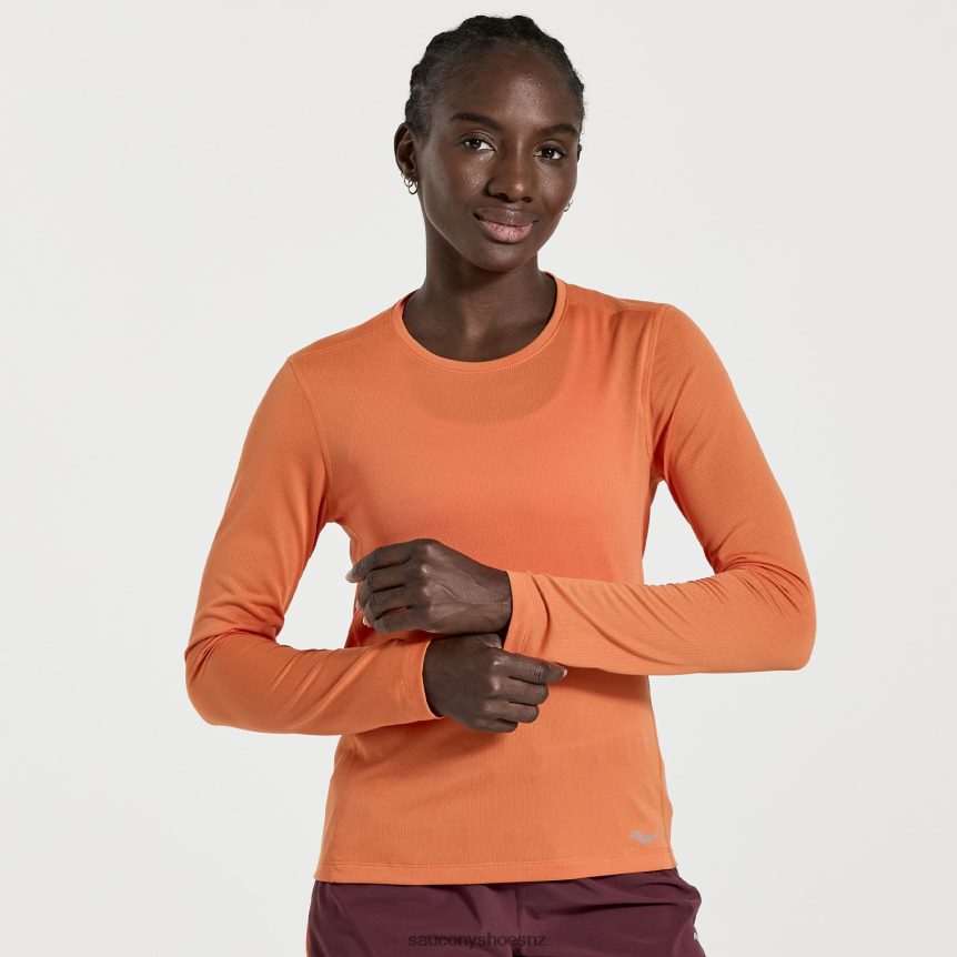 Saucony Stopwatch Long Sleeve TX0L64743 Ember