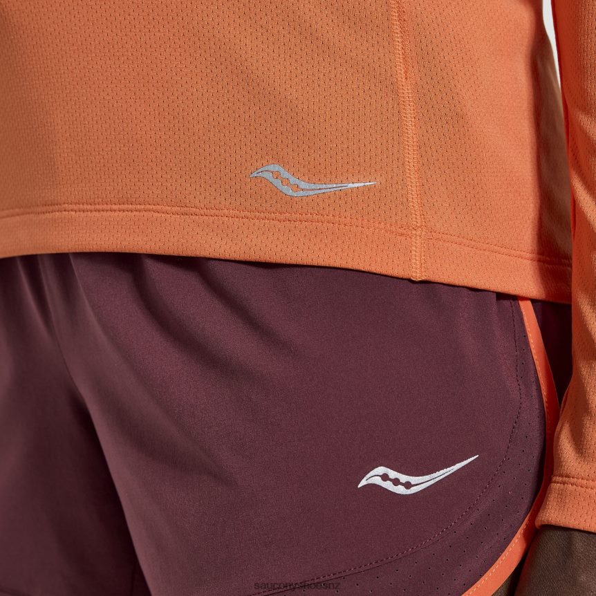 Saucony Stopwatch Long Sleeve TX0L64743 Ember