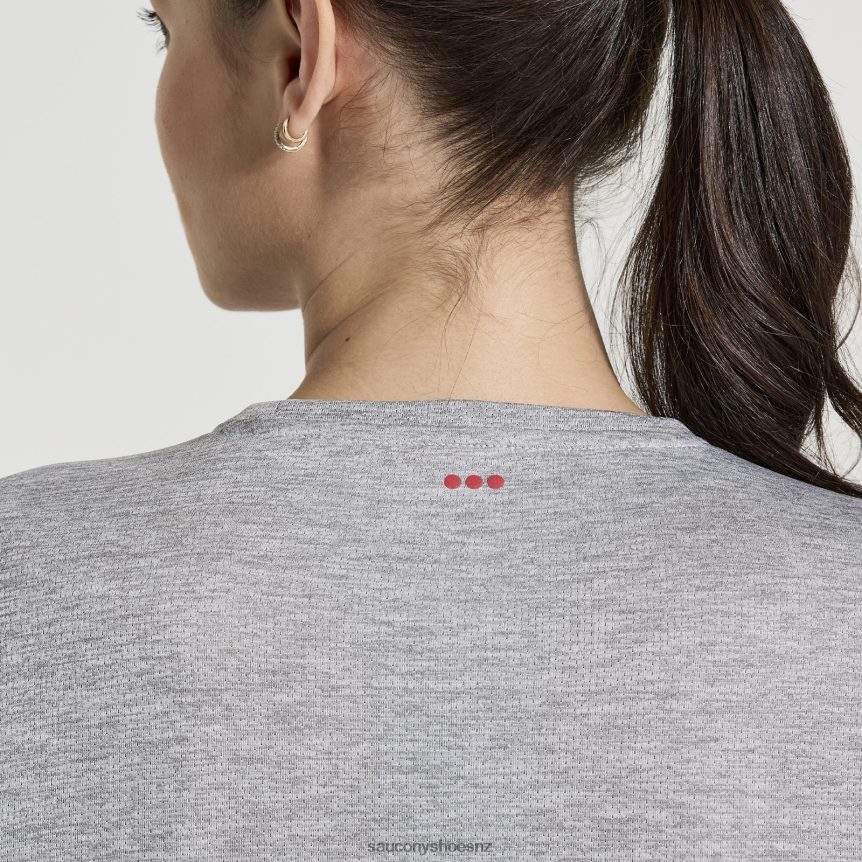 Saucony Stopwatch Long Sleeve TX0L64744 Light Grey Heather
