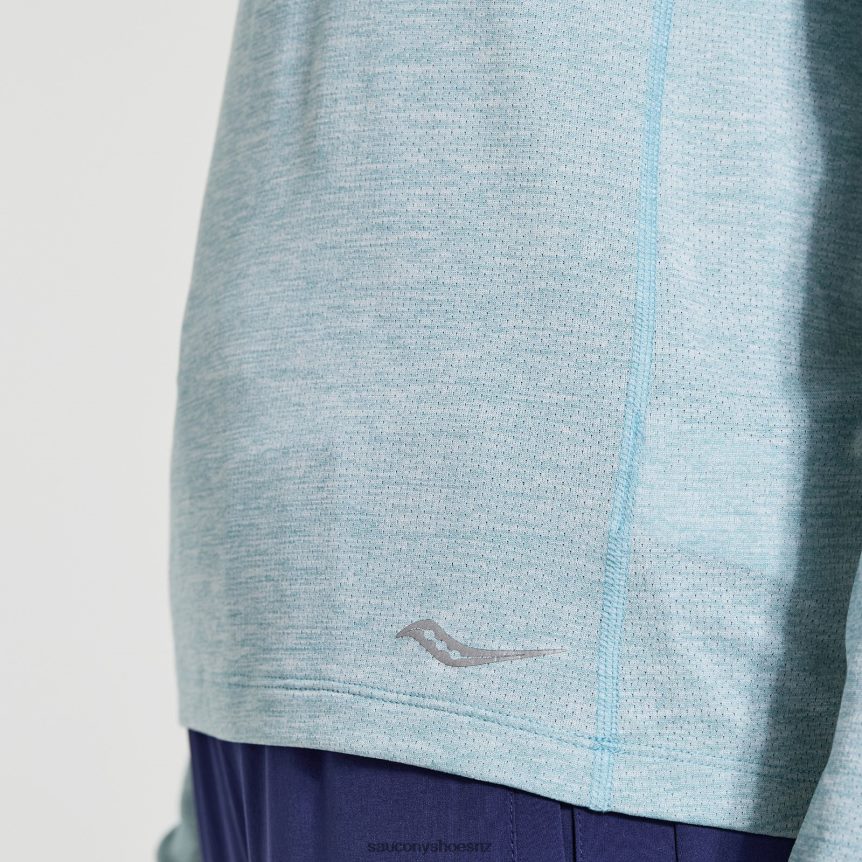Saucony Stopwatch Long Sleeve TX0L64745 Rainfall Heather