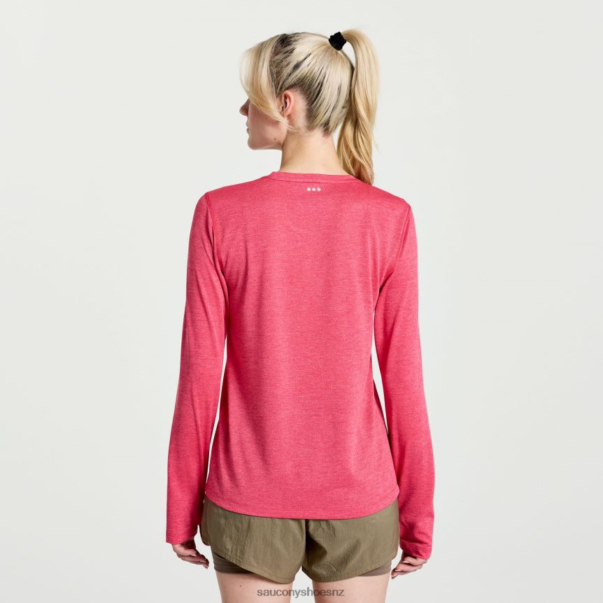 Saucony Stopwatch Long Sleeve TX0L64746 Rose Heather
