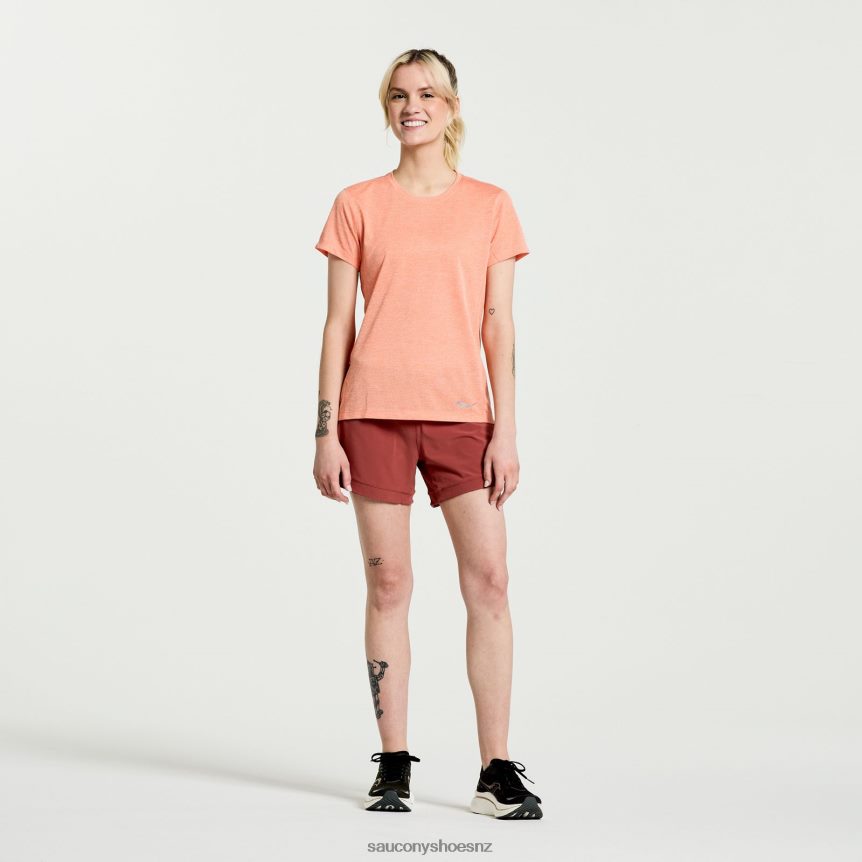 Saucony Stopwatch Short Sleeve TX0L64728 Zenith Heather