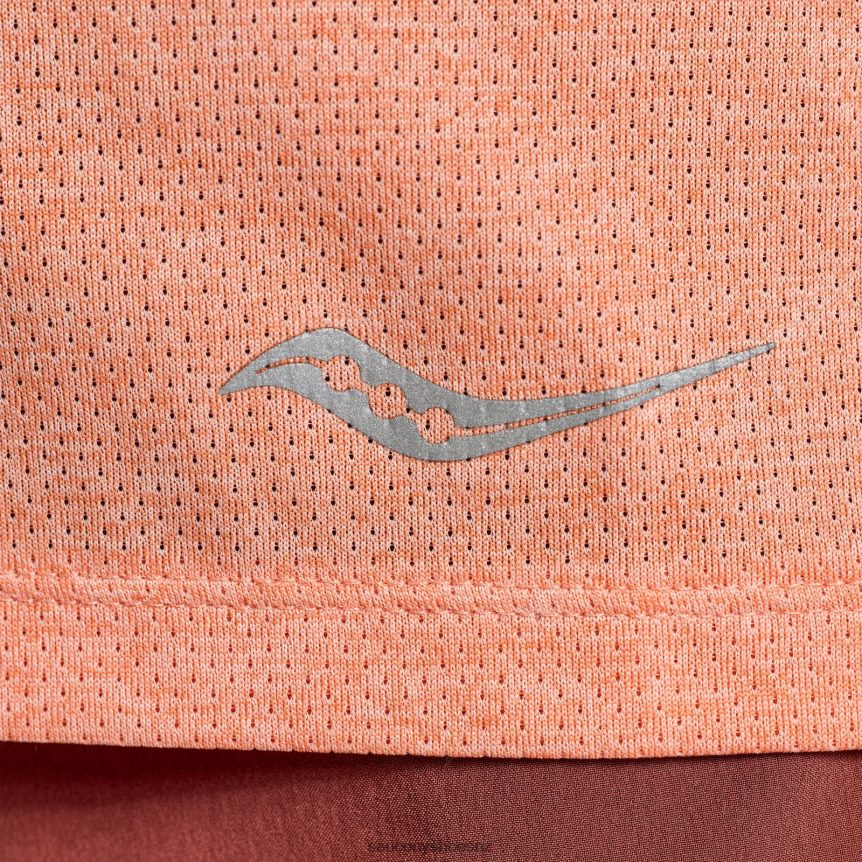 Saucony Stopwatch Short Sleeve TX0L64728 Zenith Heather