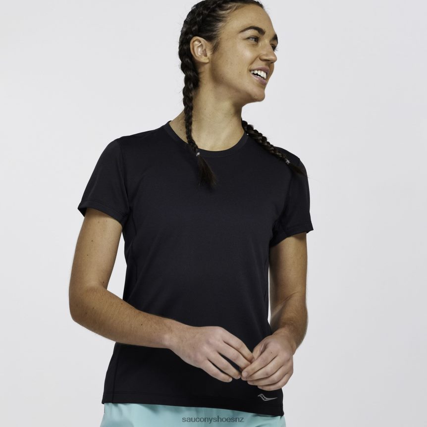 Saucony Stopwatch Short Sleeve TX0L64729 Black