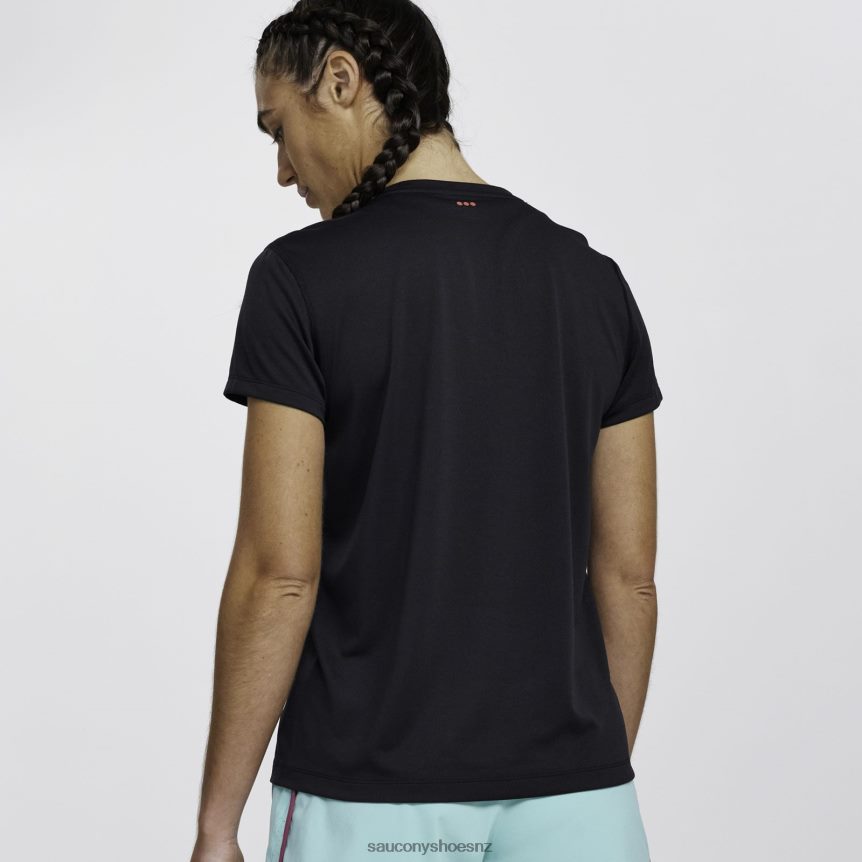 Saucony Stopwatch Short Sleeve TX0L64729 Black