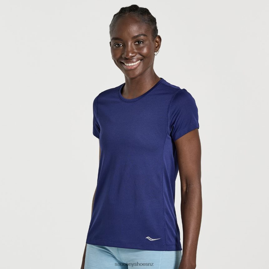 Saucony Stopwatch Short Sleeve TX0L64734 Sodalite