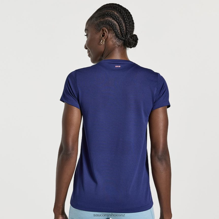 Saucony Stopwatch Short Sleeve TX0L64734 Sodalite