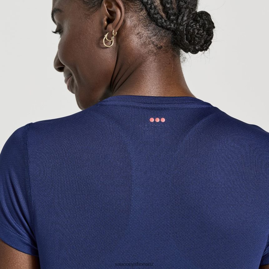 Saucony Stopwatch Short Sleeve TX0L64734 Sodalite