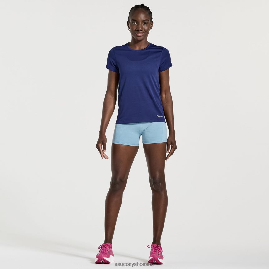 Saucony Stopwatch Short Sleeve TX0L64734 Sodalite