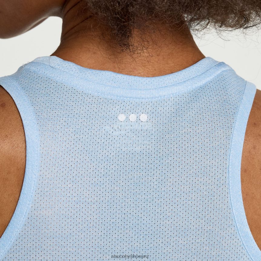 Saucony Stopwatch Singlet TX0L64715 Ether Heather