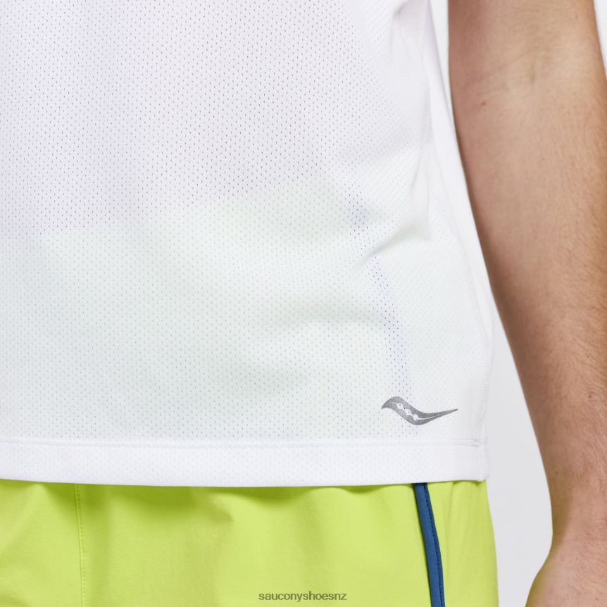 Saucony Stopwatch Singlet TX0L64724 White