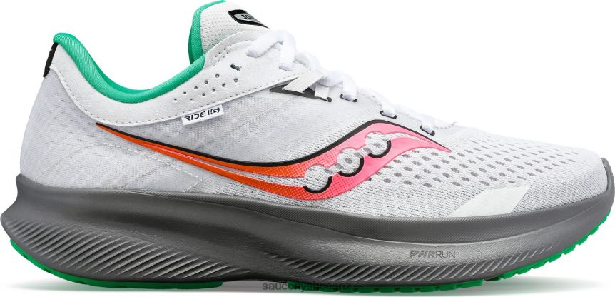 Saucony Ride 16 TX0L64509 White/Gravel