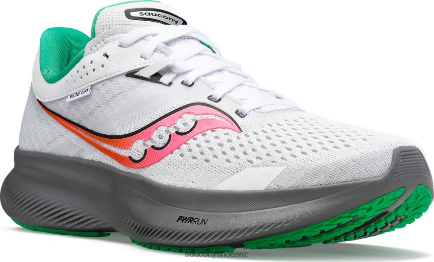Saucony Ride 16 TX0L64509 White/Gravel