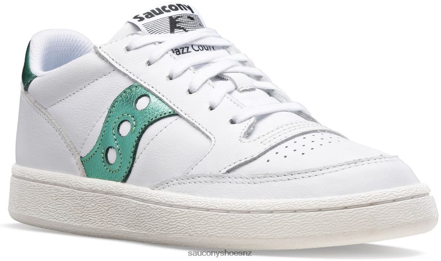 Saucony Jazz Court Metallic TX0L64661 White/Green