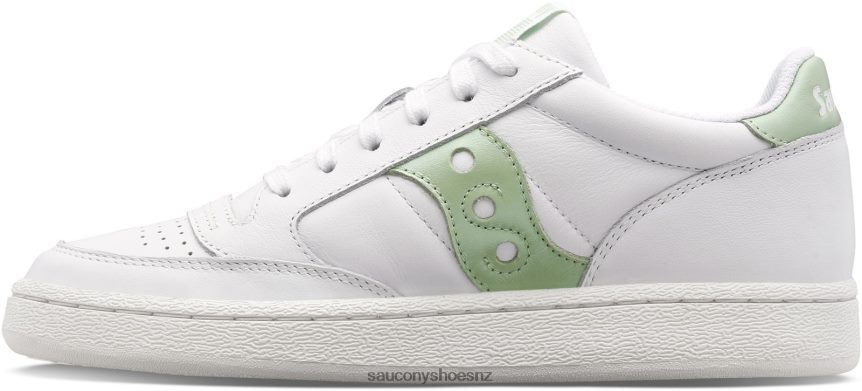 Saucony Jazz Court Metallic TX0L64662 White/Light Green
