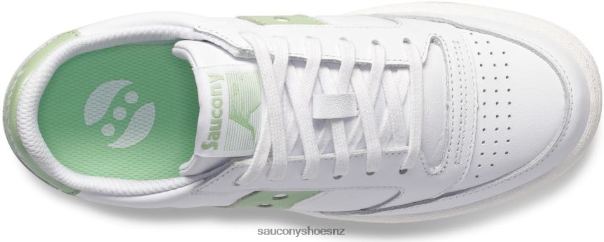 Saucony Jazz Court Metallic TX0L64662 White/Light Green