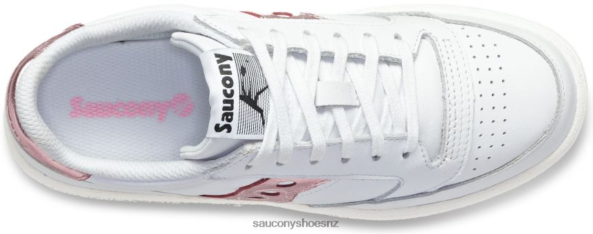Saucony Jazz Court Metallic TX0L64664 White/Pink